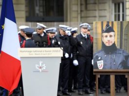 Cérémonie d'hommage de Xavier Jugelé